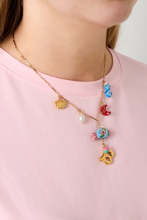 Happy Initials necklace with charms h5 Picture3